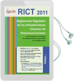 Descargar AudioLibro Reglamento Regulador de las Infraestructuras Comunes de Telecomunicaciones de Ministerio De Industria año 2011