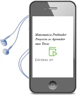Descargar AudioLibro Matemática Prekínder, Proyecto sé Aprender Más. Texto  de Ediciones Sm año 2016