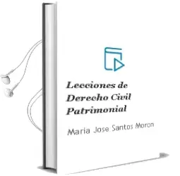 Descargar AudioLibro Lecciones de Derecho Civil Patrimonial de María José Santos Morón año 2017